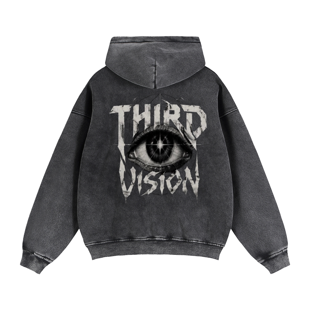 Zip-Through Boxy Fleece Hoodie