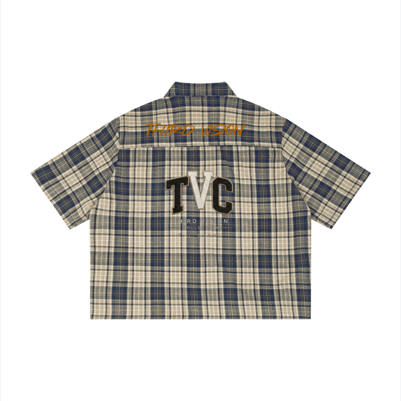 Unisex Plaid Boxy Short Sleeve Shirt