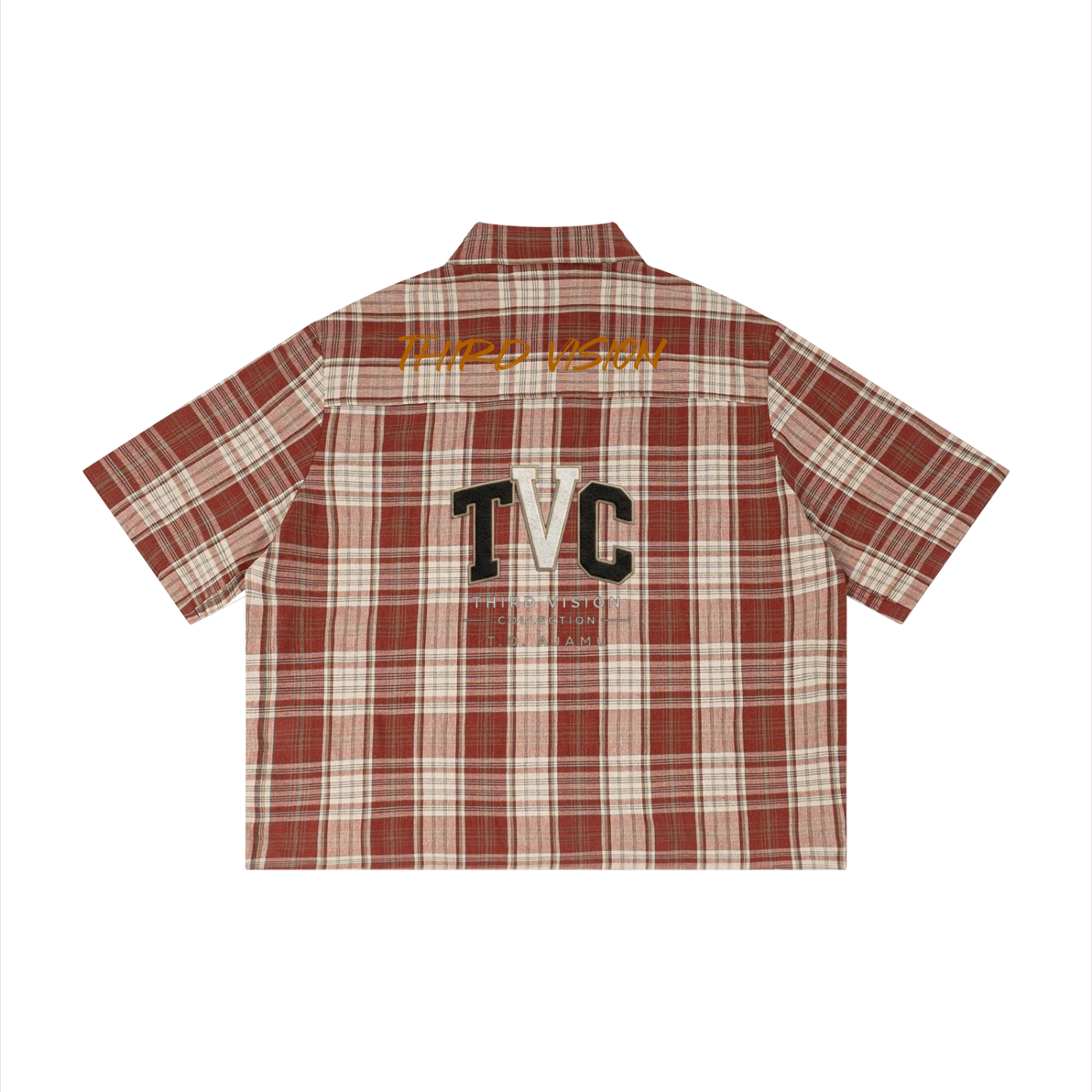 Unisex Plaid Boxy Short Sleeve Shirt