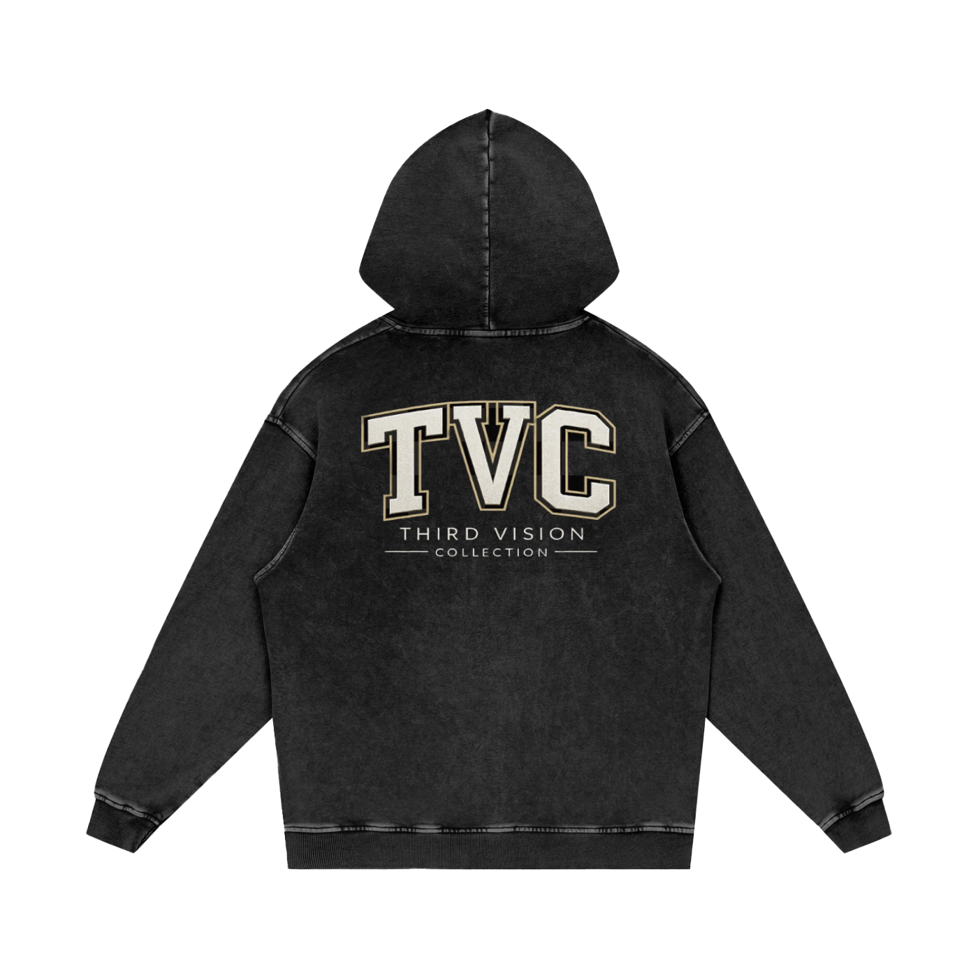 Snow Washed Loose Cotton Hoodie