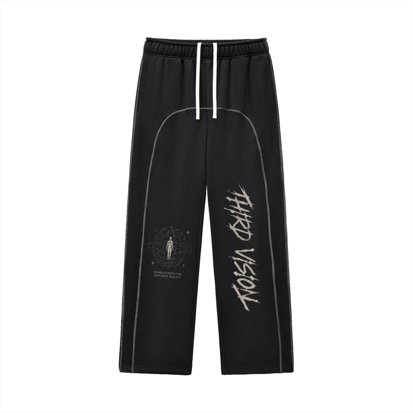 Contrast-Stitched Fleece Sweatpants