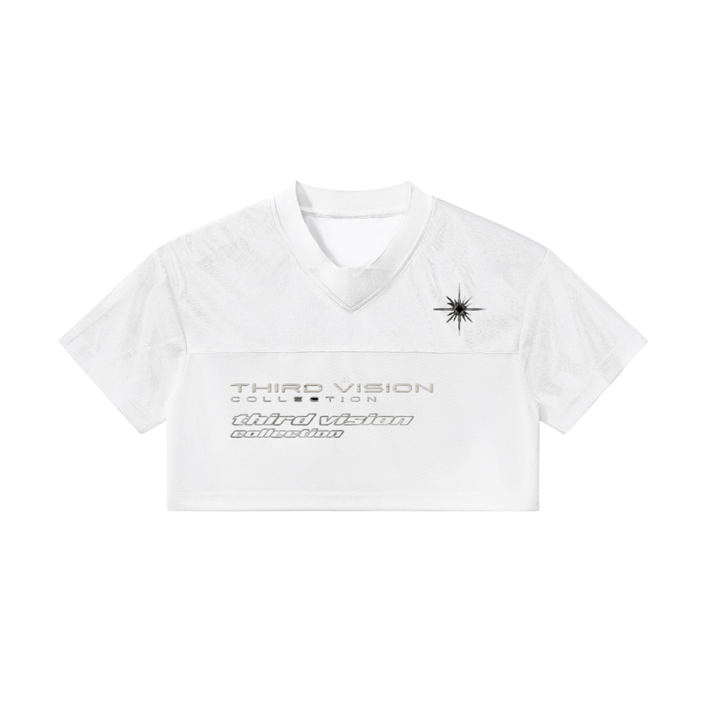 Women’s Cropped Paneled V-Neck Jersey