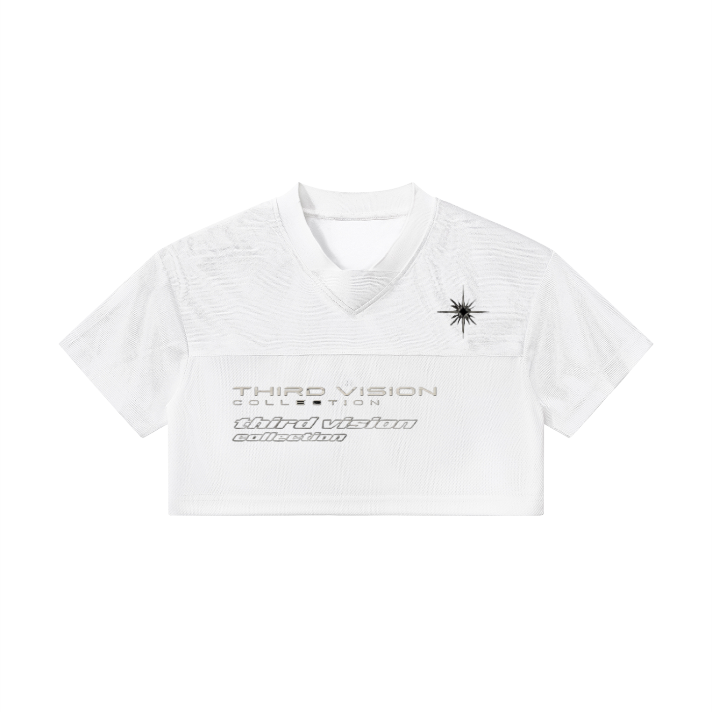 Women’s Cropped Paneled V-Neck Jersey