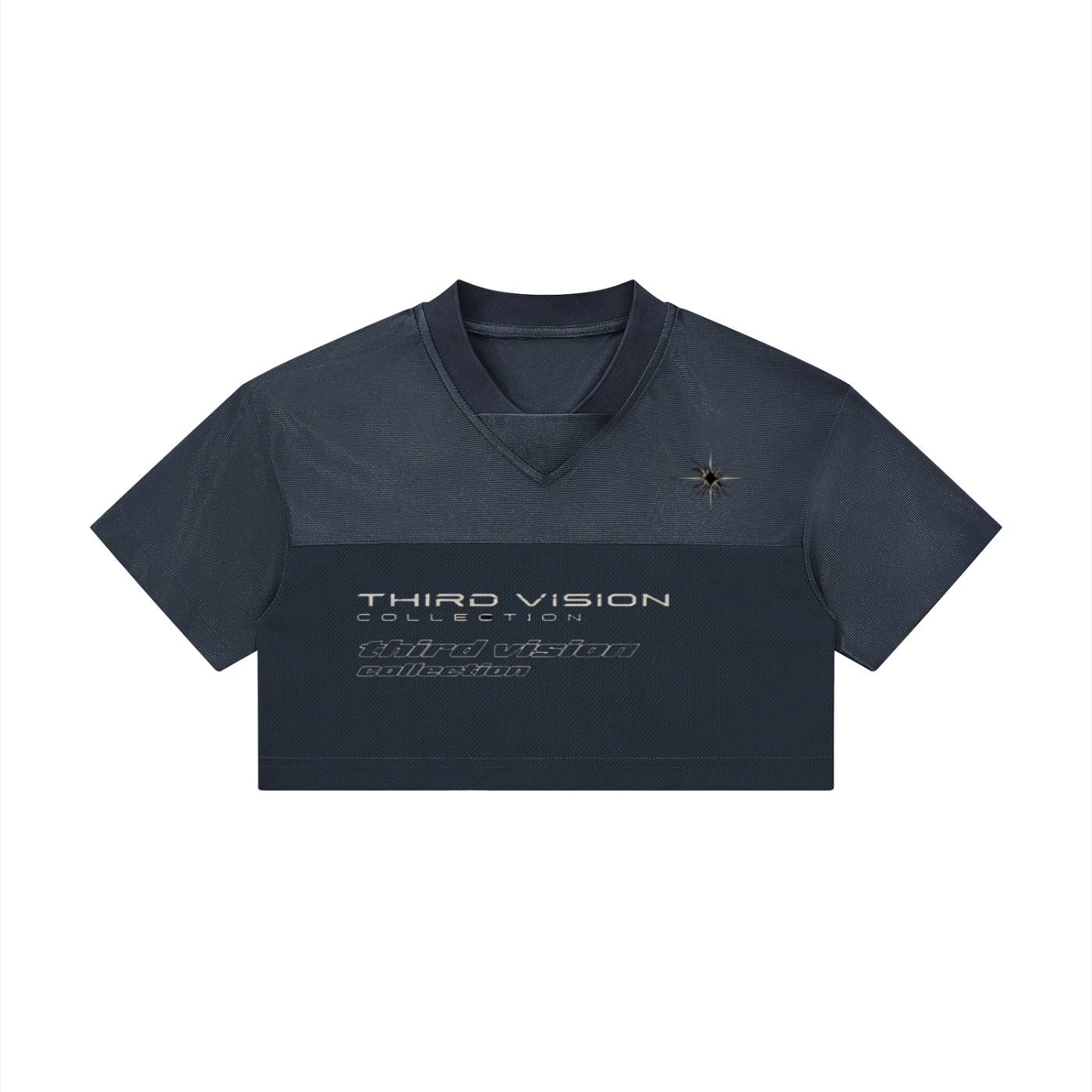 Women’s Cropped Paneled V-Neck Jersey